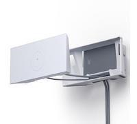 Spigen Wall Mount for Starlink Gen 3 (Standard V3 2-in-1) Cable Organizer Mesh Router Holder Power Supply Bracket Mounting Kit Accessories - White
