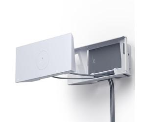 Spigen Wall Mount for Starlink Gen 3 (Standard V3 2-in-1) Cable Organizer Mesh Router Holder Power Supply Bracket Mounting Kit Accessories - White