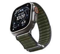 Spigen Nylon Sport Band with Hook & Loop Strap Compatible with Apple Watch Ultra 3/2/1 (49mm), Series 11/10/9/8/SE (46/45/44/42mm) - Green