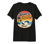 Spike and Sunshine Beach Volleyball Tropical Summer Premium T-Shirt