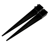 Spike Bolt Grip Fence Support 4" x2 (100MM Post Timber Drive in Holder Like Metpost)