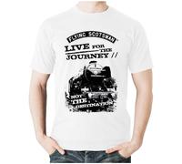 SPIKE Flying Scotsman Live for The Journey T-Shirt (XL) White