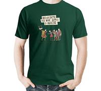 Spike Leisurewear Hysterical Histories Licensed 100% Cotton Forest Green T-Shirt with 'i-Abacus' Funny Slogan Printed on The Front. Available in Sizes Small, Medium, Large, XL and XXL (XL)