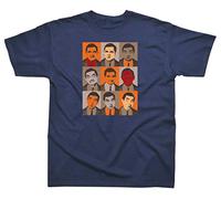 Spike Leisurewear Mr Bean 'Nine Beans' (Navy Blue) T-Shirt (Large)