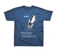 Spike Leisurewear Officially Licensed NASA Classic Children's T-Shirt with Rocket Scientist Design Printed on The Front. Available in Ages 1-2, 3-4, 5-6, 7-8 and 9-10 (Age 7-8) Navy