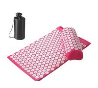 Spike Meditation Mat - Massage Set with Pillow | Pressure Mat, Spine Back Ḿat System, Relaxation Device for Neck and Back Discomfort at Home Office Travel