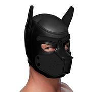 Spike Neoprene Puppy Hood - Black