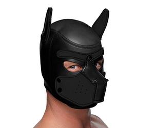 Spike Neoprene Puppy Hood - Black