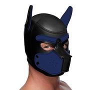 XR Brands Neoprene Puppy Hood, Black and Blue