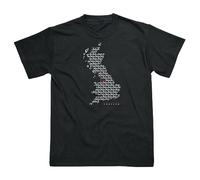 Spike Officially Licensed The Beatles 100% Cotton Black T-Shirt Printed with Original Liverpool Map Design. Available in Sizes Small, Medium, Large, XL and XXL (XL)