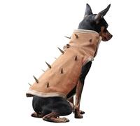 Spike Vest for Small Dogs - Adjustable Harness, Dog Harness Protection Vest with Removable Spikes | Anti-Tear, Bite-Resistant Pet Shield | for Outdoor Training, Hiking, Walking, Security,
