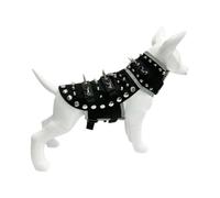 Spike Vest for Small Dogs - Pet Harness Dog Vest with Spikes,Anti Coyote Dog Coat, Reflective Adjustable Outdoor Dog Jacket for Shield Your Pet From Coyotes