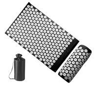 Spike Yoga Mat - Meditation Mat with Pillow Pressure Mat | Pressure Back Mat, Massage Mat Set, Travel Accessories for Neck and Back Discomfort