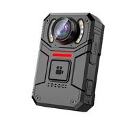 SPIKECAM 4K Body Camera with Audio and Video, 160° Wide Angle, 2" IPS Screen, Ultra-Slim Bodycam Camera with Sound and Night Vision, Type C, External Storage, Personal Bodycam for Security, Police 64G