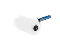 Spiked Aerator Roller for Self-Leveling Concrete, Flooring, Screeding, and Latex, Rolling Attachment Removes Air Bubbles for a Smooth Floor Finish, 300 mm Wide and 40mm Spike Length