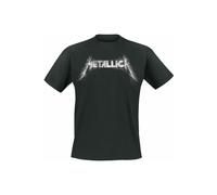 Spiked Back Print T-Shirt metallica Black XXL
