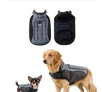 Spiked Dog Vest & Harness for Small Dogs, Coyote Hawk Predator Attack Protection, Adjustable Straps Lightweight Breathable Outdoor Safety Gear (A, M)