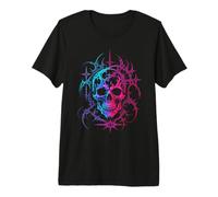 Spiked Filigree Dark Goth Skull Premium T-Shirt