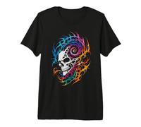 Spiked Filigree Dark Goth Skull Premium T-Shirt