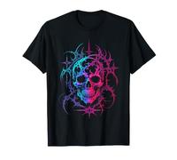 Spiked Filigree Dark Goth Skull T-Shirt