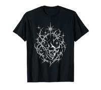 Spiked Filigree Dark Goth Skull T-Shirt