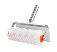 Spiked Roller 10 Inch with Splash Guard, Self-Leveling Spiked Roller for Addressing Bubbles and Achieving Smooth Finish on Concrete, Epoxy Floors and Professional Floor Coating Projects