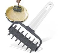Spiked Roller Pizza Dough Puncturing Tool Roller Docker with Needle Spikes Baking Tools Bread Pin Puncher for Cookie Pie Bread Crust Making Tool Home Kitchen and Baking Supplies