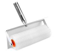 Spiked Roller Self Levelling, 10" /250mm Epoxy Floor Roller with 15mm Spikes and Splash Guard Spiked Aeration Tool for Latex Screeding and Smoothing