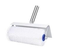 Spiked Roller Self Levelling, 10''/250mm Epoxy Floor Roller with Splash Guard and 30mm Spikes, Spike Roller Floor Compound Roller Latex Screeding and Smoothing for Epoxy Floor Paint Construction