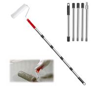 Spiked Roller self Levelling Tools, 230mm Spiked Roller with 15mm Teeth,with an Extended, Detachable and Thickened Rod Spiked Roller,Flooring Aeration Roller Self Levelling Tool(9 Inch,Teeth 3/5 Inch