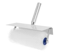 Spiked Screeding Compound Roller Reusable Self Leveling Screed Spiked Roller with Splash Guard and Handle for Bubble Removal