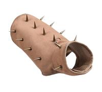 Spiked Vest for Dogs - Adjustable Anti-Bite Dog Clothing | Removable Spikes Protective Vest | Outdoor Safety for Hiking Walking Hunting Wilderness City | Durable Dog Vest