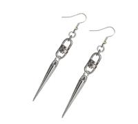 Spikes Earrings with and Star Pendant Comfortable Ear Hoops Stylish Punk Accessories for Women Gothic Culture Earrings