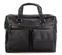 Spikes & Sparrow Briefcase leather 41 cm laptop compartment black