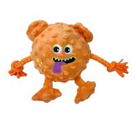 Spiky Ball Monster Dog Toy - This Spiky Ball Monster Dog Toy Comes Complete With A Squeaker - Perfect For Playtime (Orange)