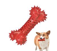 Spiky Bone Chew Toy - 5.46 * 2.54 * 2.46 inches Spiky Bone Puppy Chew Toys Rubber, Bonding Enhancer Soft Puppy Toy, Versatile Teething Fetch Toys for Pets, Health, Energy Consuming