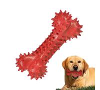 Spiky Bone Chewing Toy - Pet Toys Spiked Dog | TUG TUG TUG Convex Design for Aggressive Chewers | Natural Rubber Bite Resistant Teeth Cleaning Toy