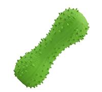 Spiky Bone Squeak Dog Toy Latex Puppy Toy Funny Cat Interactive Play Toys Training Teeth Cleaning Playing And Chewing No Dangerous Fluff To Chew Or Swallow Easy-Clean Red/Green/Orange Options