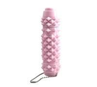 Spiky Fidget Keychain with Clicker Button and Spinner, Silicone, Colour Changing, Sensory Toy for Adults and Teens, Silent Stimming Roller, Pack of 5 (H)