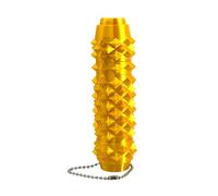 Spiky Fidget Keychain with Clicker Button and Spinner, Silicone, Colour Changing, Sensory Toy for Adults and Teens, Silent Stimming Roller, Pack of 5 (I)