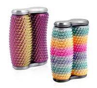 Spiky Grip Fidget Toy, 2PCS HandheldFidget Roller 3D Printed Handheld Sensory Tool Anti-Stress Dual Roller Quiet Fidget Spinner Sensory Stress Relief Tool for Adults Anxiety Focus & Hand Massage