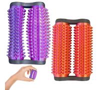 Spiky Grip Fidget Toy, 2Pcs Pain Stimming Fidgets, 3D Printed Sensory Roller Silent Fidget Spinner Portable Massage Anti-Stress Stim Tool for Adults Gifts with Anxiety and Tension Relief