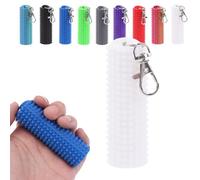 Spiky Grippie Stim Keychain, 3D Printed Pain Stim Roller, Fidget Keychain for Anxiety Relief, Mini Portable Spiky Massage Pendant Sensory Toy for Adult Focus and Venting Novelty Gift