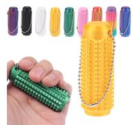 Spiky Grippie Stim Keychain, Anxiety Relief Fidget Keychain, Spiky Grippie Roller Stim Keyring, Portable Mini Roller Massage Keyring, Spiky Hard Pendant Novelty Gifts for Focus