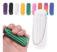 Spiky Grippie Stim Keychain, Anxiety Relief Fidget Keychain, Spiky Grippie Roller Stim Keyring, Portable Mini Roller Massage Keyring, Spiky Hard Pendant Novelty Gifts for Focus