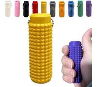 Spiky Grippie Stim Keychain, Anxiety Relief Pain Stim Bumpy Fidget Keychain,Calming Keychain,Venting Key Pendant,Hard Spiky Massage Keychain for Stress Reduction and Focus (Yellow)