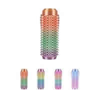 Spiky Grippie Stim Keychain, Anxiety Relief Pain Stim Bumpy Fidget Keychain, Stress, ADHD, Venting Key Pendant, Pocket Mini Fidget Toy, Little Ouchies Fidget, Novelty Gifts for Friends (E-01)