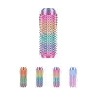 Spiky Grippie Stim Keychain, Anxiety Relief Pain Stim Bumpy Fidget Keychain, Stress, ADHD, Venting Key Pendant, Pocket Mini Fidget Toy, Little Ouchies Fidget, Novelty Gifts for Friends (E-03)