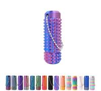 Spiky Grippie Stim Keychain, Anxiety Relief Pain Stim Bumpy Fidget Keychain, Stress, ADHD, Venting Key Pendant, Pocket Mini Fidget Toy, Little Ouchies Fidget, Novelty Gifts for Friends (B-09)