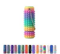 Spiky Grippie Stim Keychain, Anxiety Relief Pain Stim Bumpy Fidget Keychain, Stress, ADHD, Venting Key Pendant, Pocket Mini Fidget Toy, Little Ouchies Fidget, Novelty Gifts for Friends (C-02)